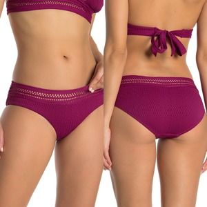 ROBIN PICCONE NWT PERLA CROCHET BIKINI BOTTOMS S